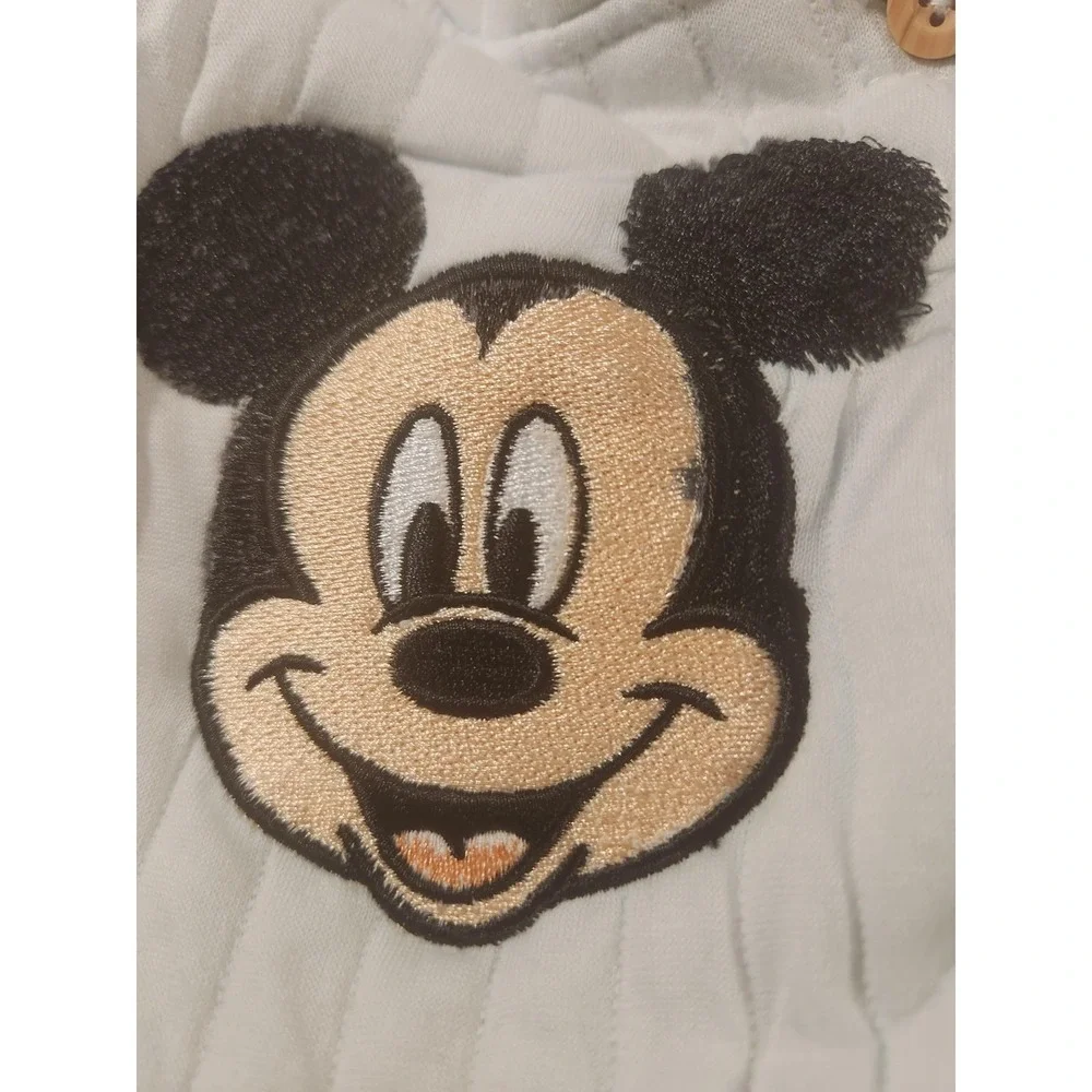 Disney Baby Snowsuit Boys 3-6M Mickey Mouse Quilted Footed‎ sleeper Bunting